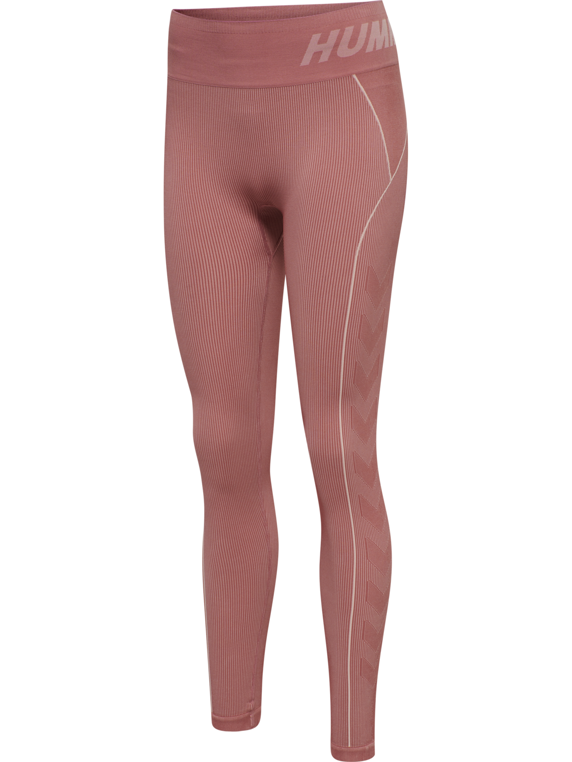 hmlTE CHRISTEL SEAMLESS MW TIGHTS, WITHERED ROSE/ROSE TAN MELANGE, packshot