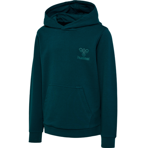 hmlFASTWO HOODIE, DEEP TEAL, packshot