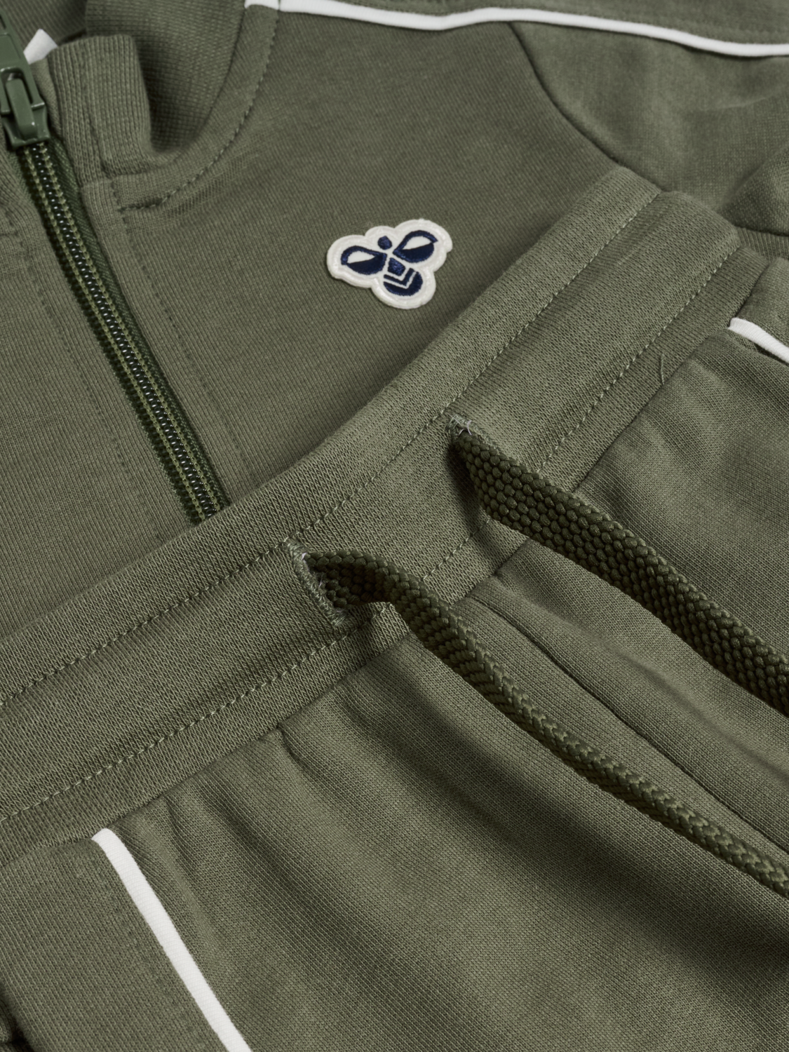 hmlMINI CO REG TRACK SUIT, DUSTY OLIVE, packshot