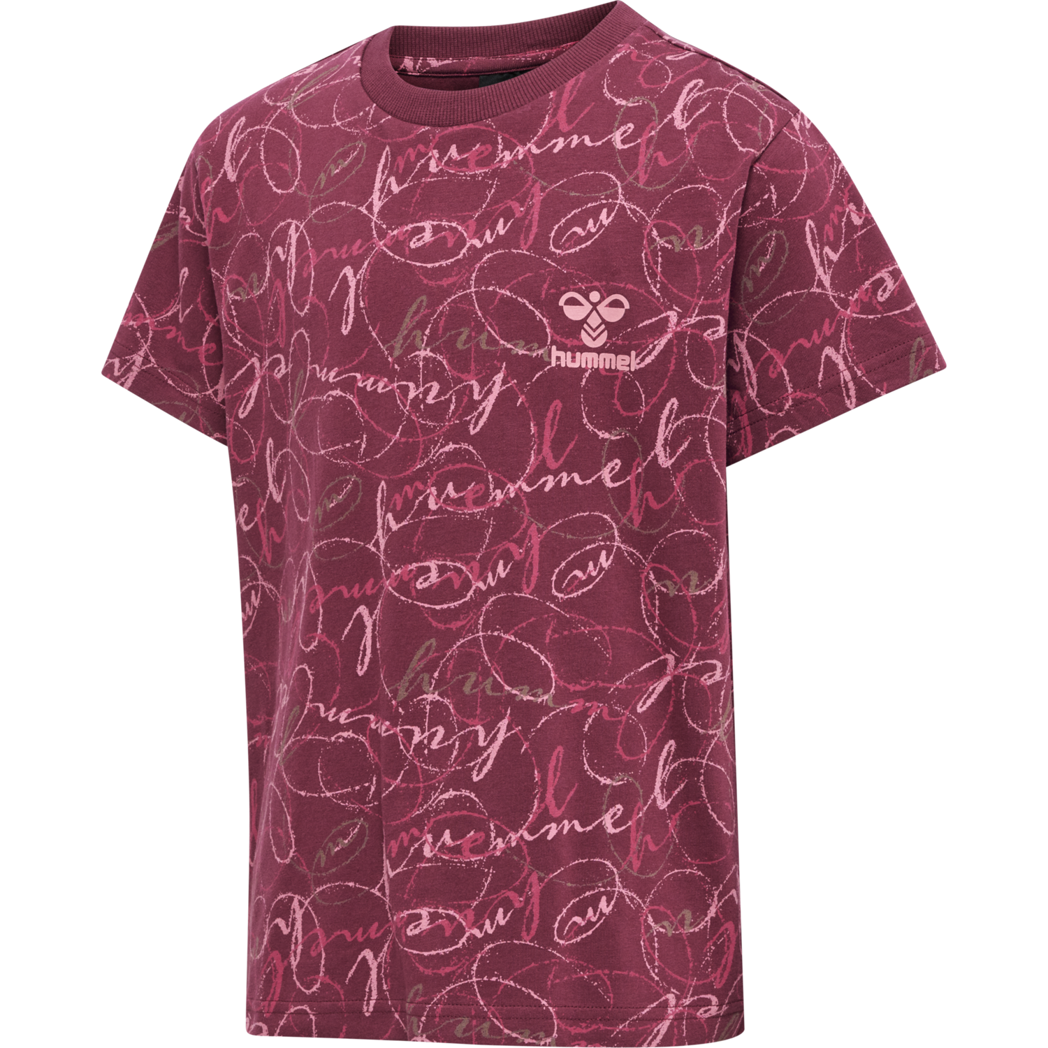 hmlMERRY T-SHIRT S/S, CORDOVAN, packshot