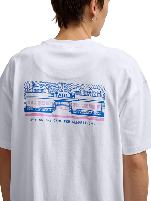 hmlLOOSE T-SHIRT S/S SW STADIUM, WHITE, model