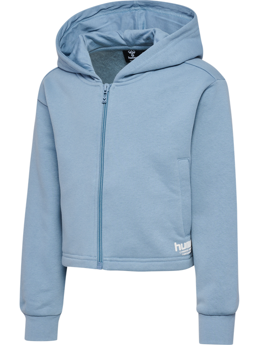 hmlZIPPI ZIP HOODIE, ASHLEY BLUE hmlZIPPI ZIP HOODIE, ASHLEY BLUE, packshot