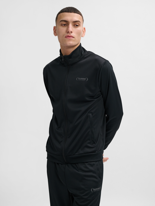 hmlFELIX  POLY TRACKSUIT SET, BLACK, model