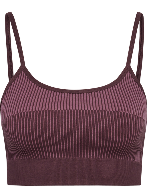 hmlYOGA SEAMLESS LOW SUPPORT BRA, FUDGE, packshot
