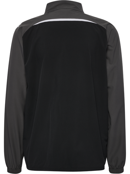 hmlLEAD 2.0 WOVEN JACKET, BLACK/ASPHALT, packshot