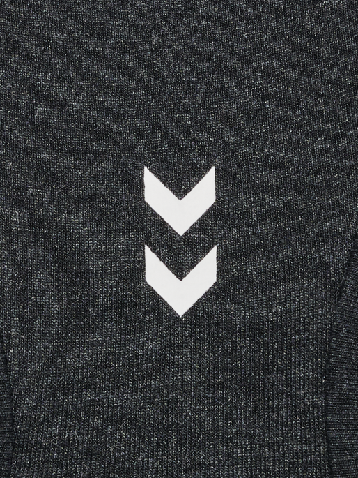 hmlPULSE LOGO LIGHT SUPPORT BRA, BLACK MELANGE, packshot