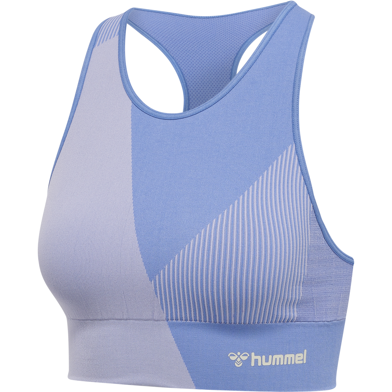 hmlMT UNITE SEAMLESS SPORTS TOP, MARINA/LAVENDER, packshot