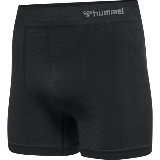 hmlJACK SEAMLESS BOXERS 2-PACK, BLACK/BLACK, packshot