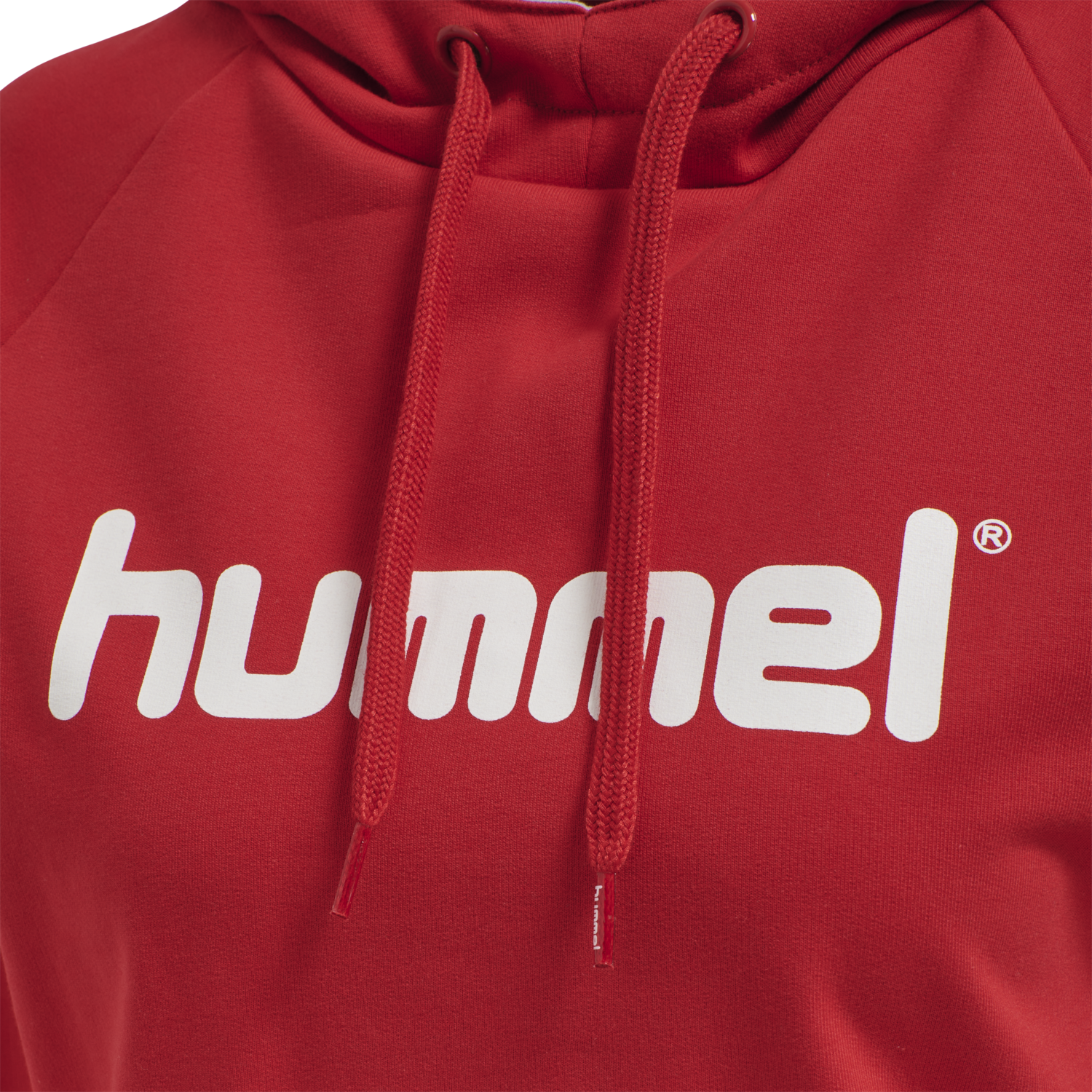 HMLGO COTTON LOGO HOODIE WOMAN, TRUE RED, packshot