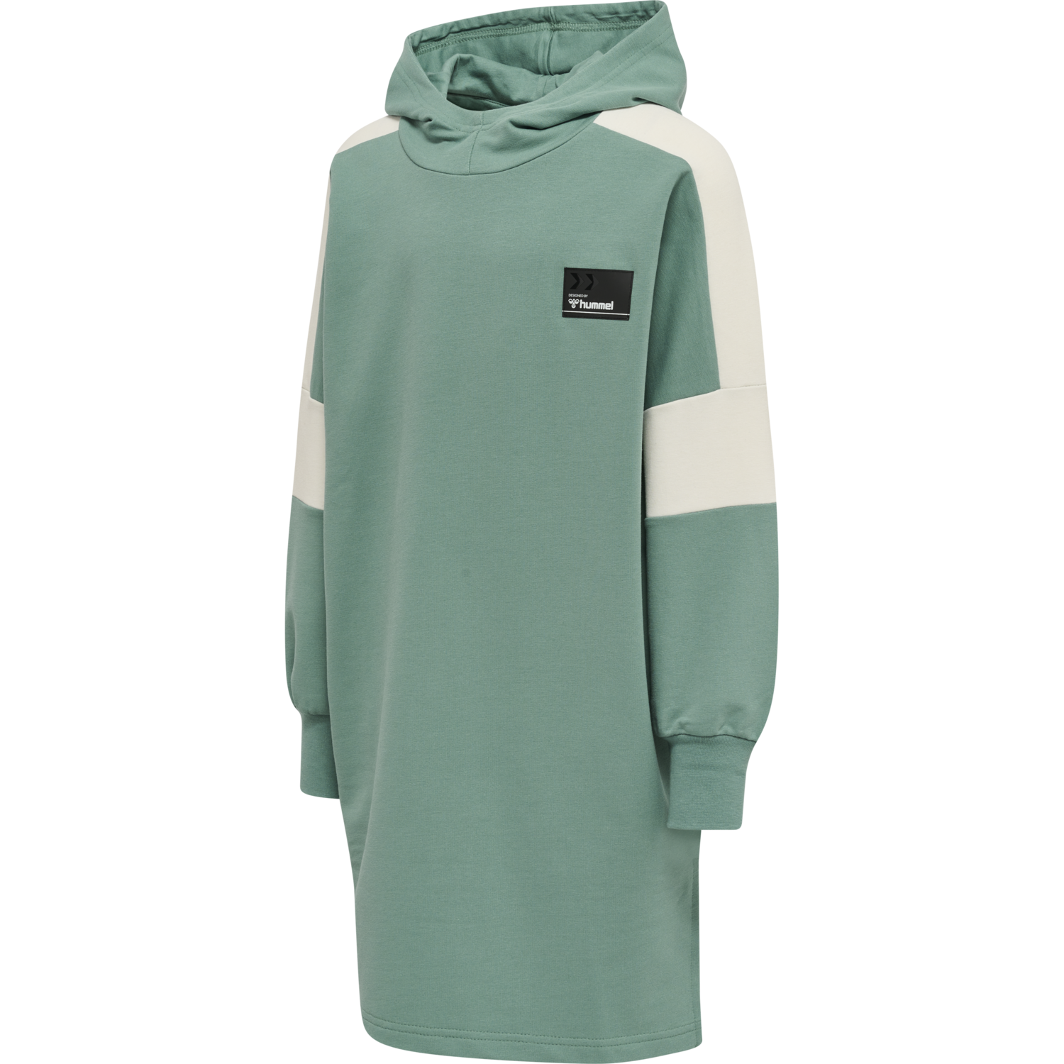 hmlMARLEE HOODIE DRESS, MINERAL BLUE, packshot