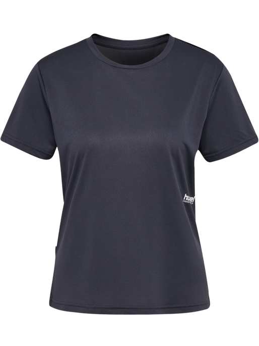hmlPULSE WORKOUT W T-SHIRT S/S, EBONY, packshot