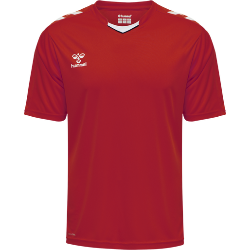 hmlCORE XK POLY JERSEY S/S, TRUE RED, packshot