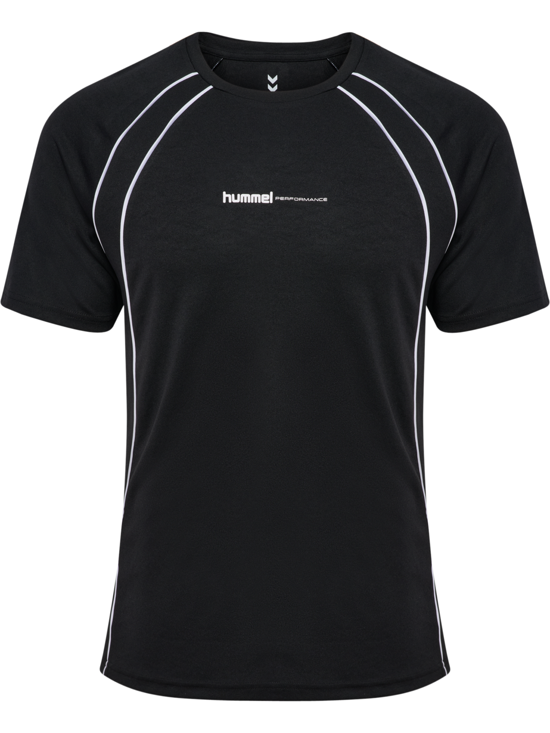 hmlPULSE TRAINING PRINT T-SHIRT SS, BLACK, packshot