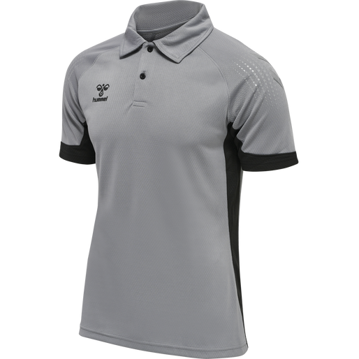 hmlLEAD FUNCTIONAL POLO, GREY MELANGE, packshot