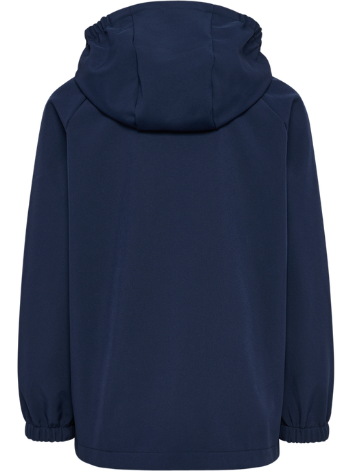 hmlJR LOOSE SOFTSHELL JACKET, BLACK IRIS, packshot