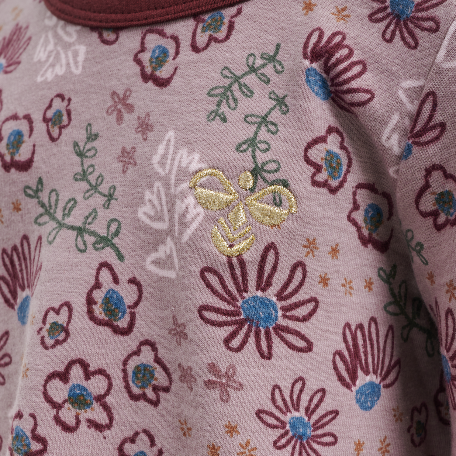 hmlCRAYON DRESS L/S, WOODROSE, packshot