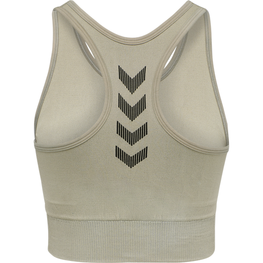 HUMMEL FIRST SEAMLESS BRA WOMAN, LONDON FOG HUMMEL FIRST SEAMLESS BRA WOMAN, LONDON FOG, packshot