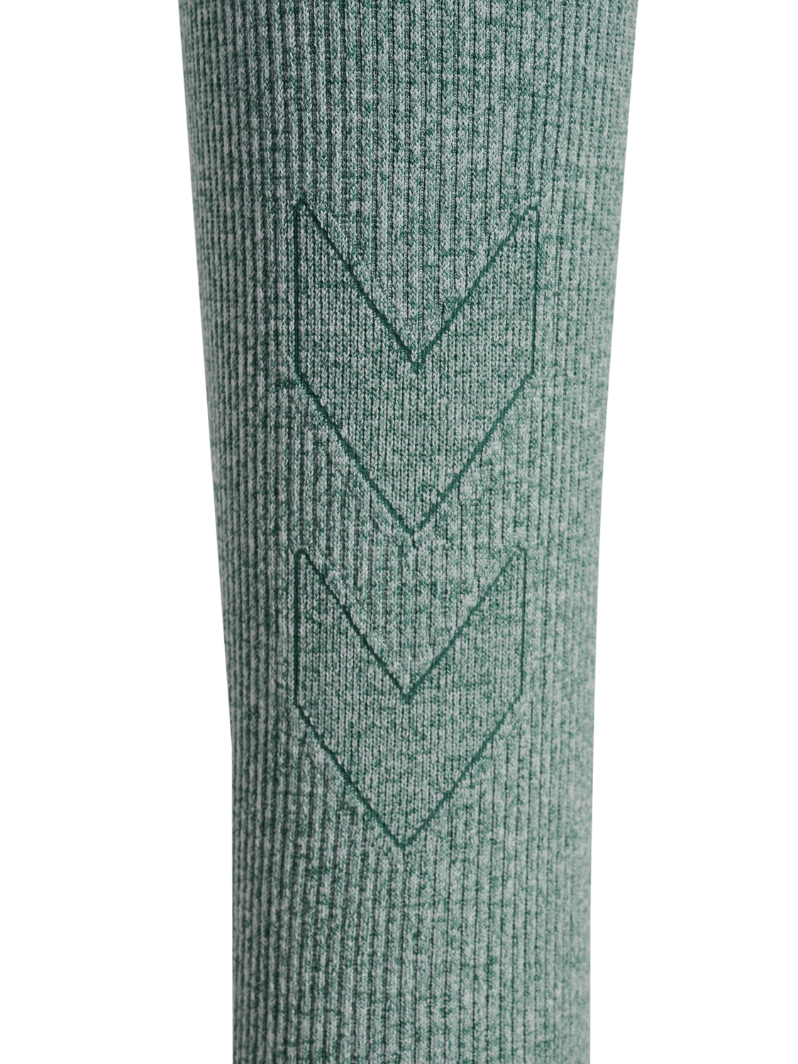 hmlYOGA SEAMLESS RIB T-SHIRT L/S, CHINOIS GREEN MELANGE, packshot