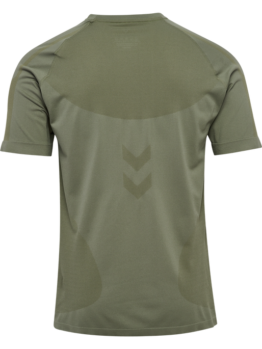 hmlHIIT SEAMLESS T-SHIRT S/S, DEEP LICHEN GREEN, packshot