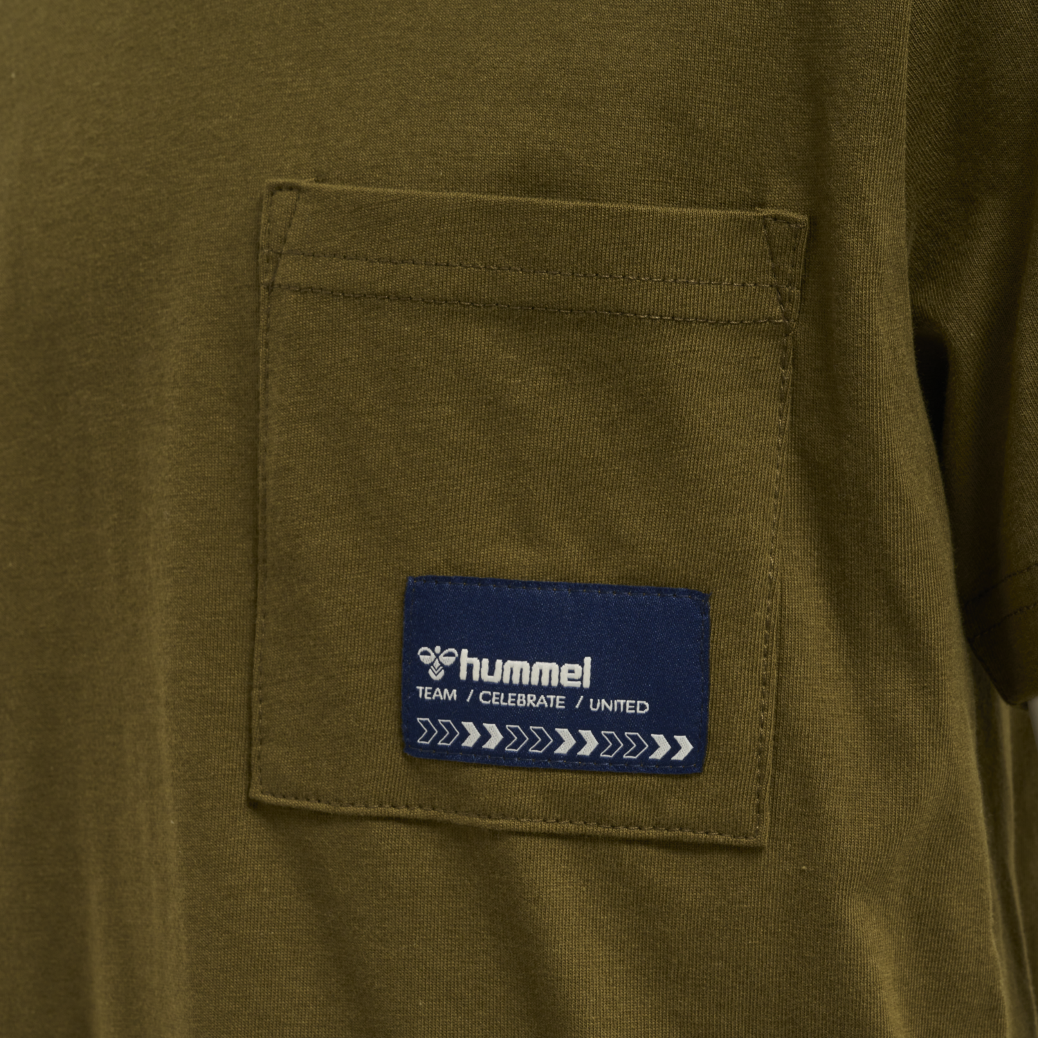 hmlROCKY T-SHIRT S/S, DARK OLIVE, packshot