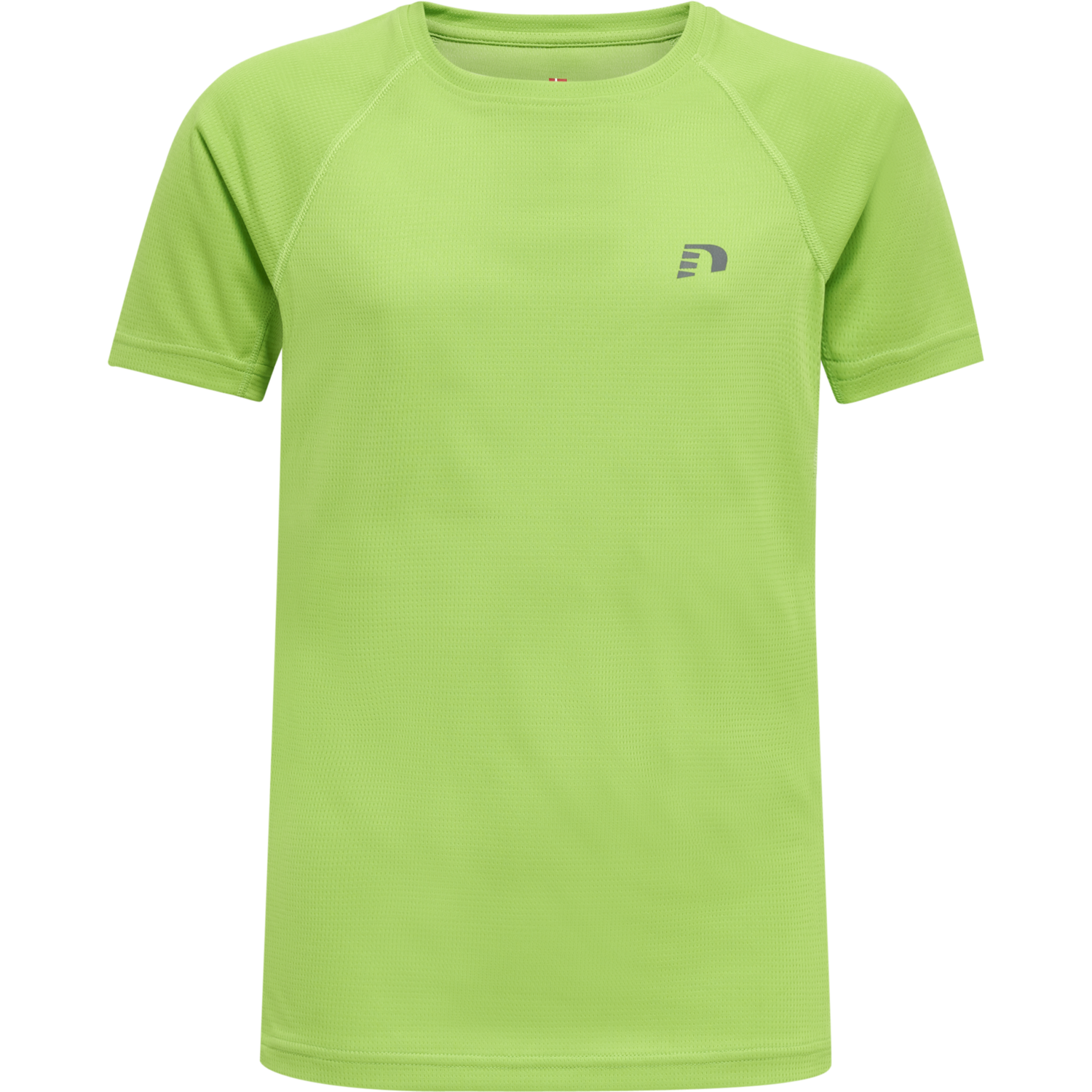 KIDS CORE RUNNING T-SHIRT S/S, GREEN FLASH, packshot