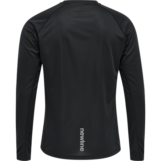 MEN CORE RUNNING T-SHIRT L/S, BLACK MEN CORE RUNNING T-SHIRT L/S, BLACK, packshot