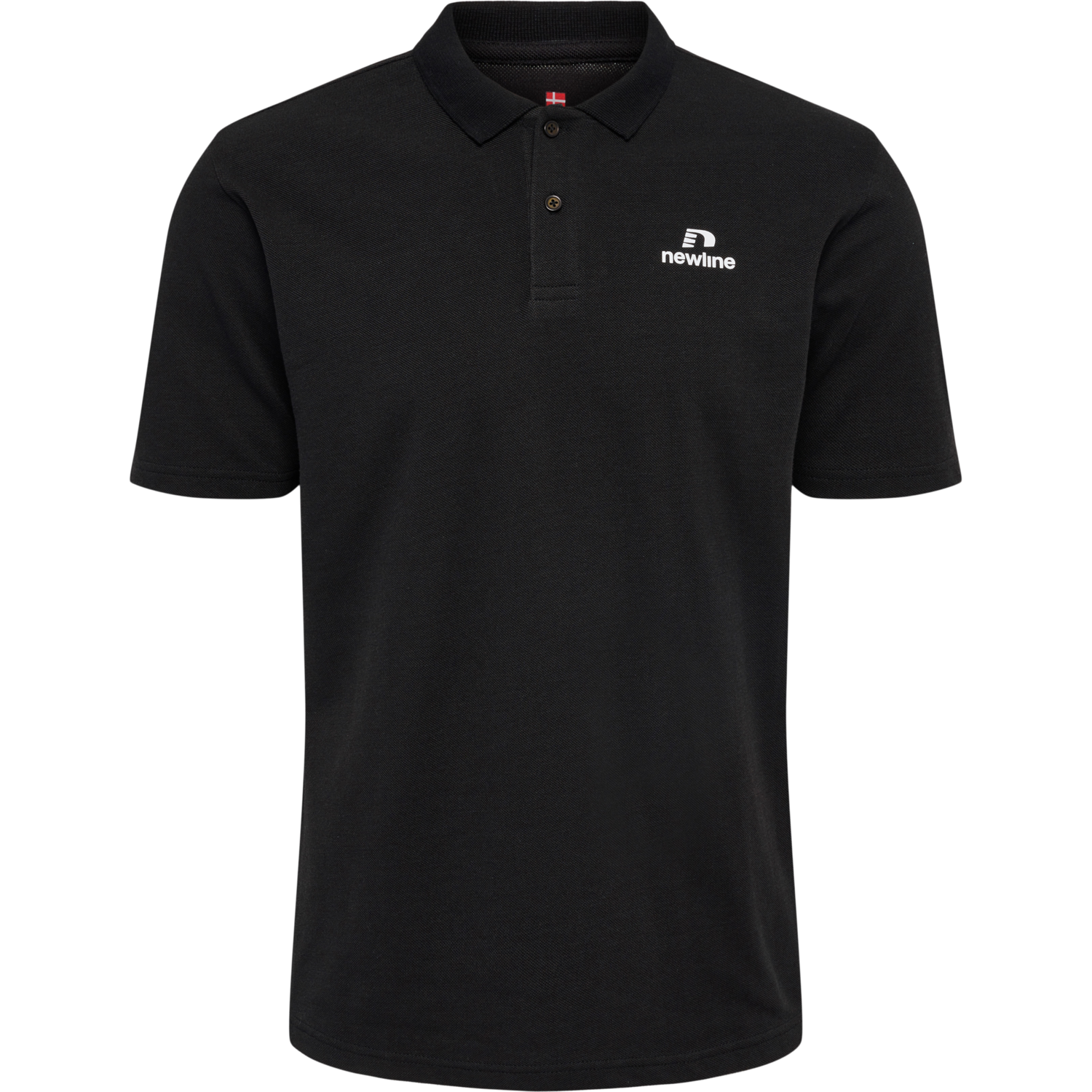 nwlLEA COTTON POLO MEN, BLACK, packshot