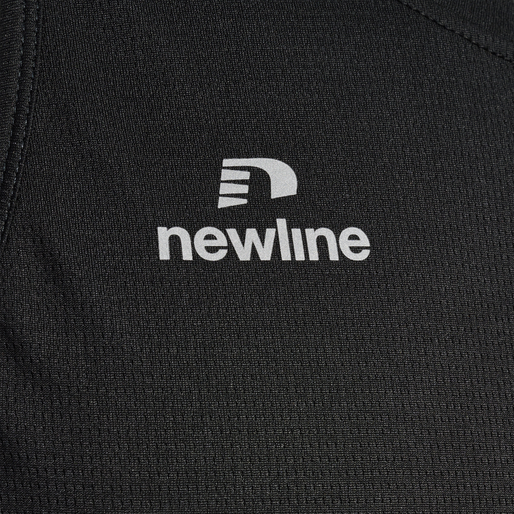 MEN'S ATHLETIC RUNNING SINGLET, BLACK, packshot