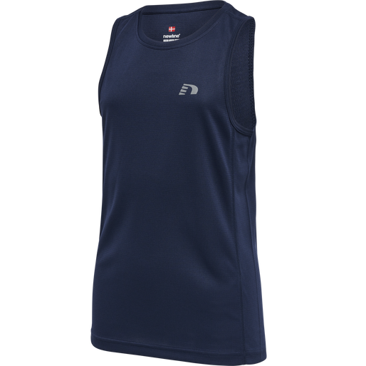 KIDS CORE RUNNING SINGLET, BLACK IRIS, packshot