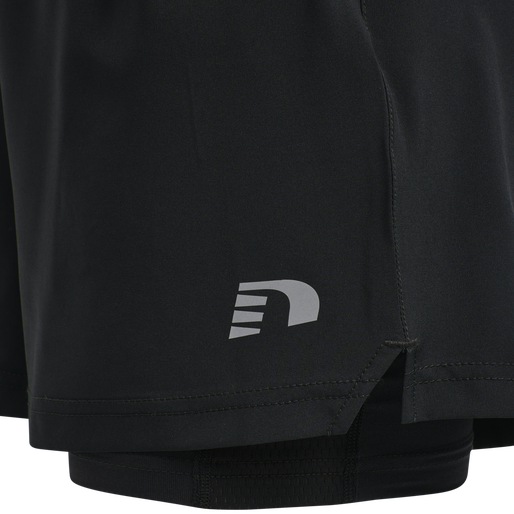 WOMEN'S CORE 2-IN-1 SHORTS, BLACK, packshot