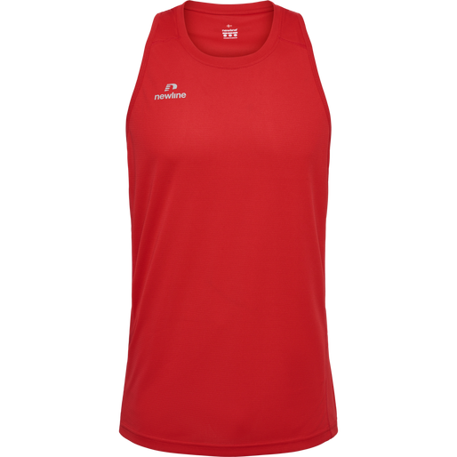 MEN'S ATHLETIC RUNNING SINGLET, TANGO RED MEN'S ATHLETIC RUNNING SINGLET, TANGO RED, packshot