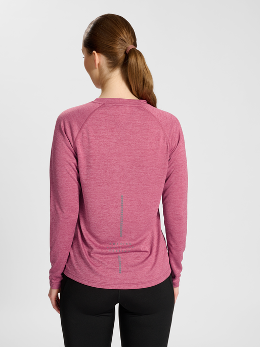 nwlORLANDO T-SHIRT L/S WOMAN, DRY ROSE MELANGE, model