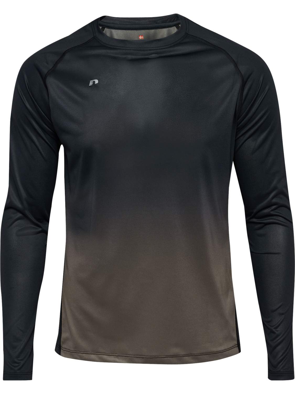 nwlBEAT GRADIENT T-SHIRT L/S, BLACK IRIS, packshot