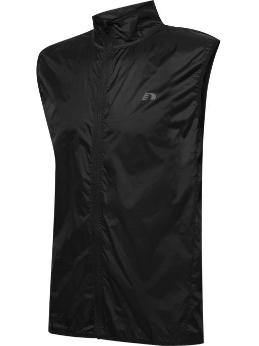 nwlPACKABLE TRAIL VEST, BLACK, packshot