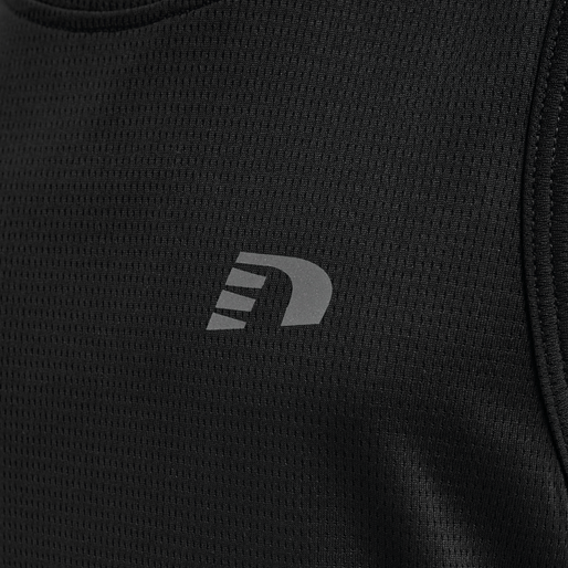 KIDS CORE RUNNING SINGLET, BLACK, packshot