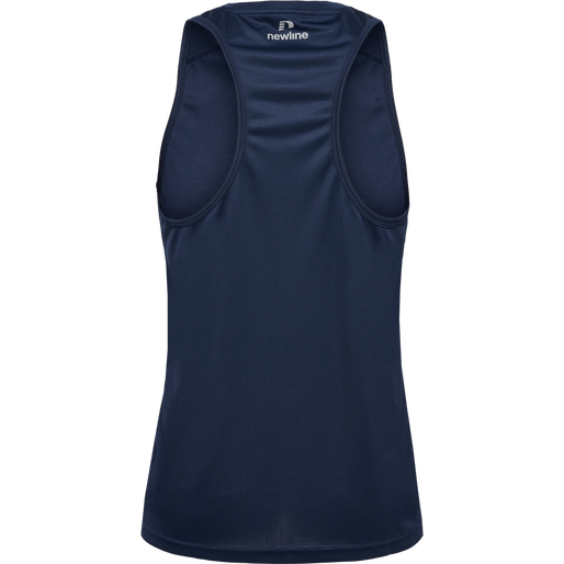 MEN'S ATHLETIC RUNNING SINGLET, BLACK IRIS, packshot