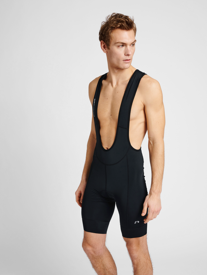 MENS CORE BIKE PANEL BIB SHORTS, BLACK, model