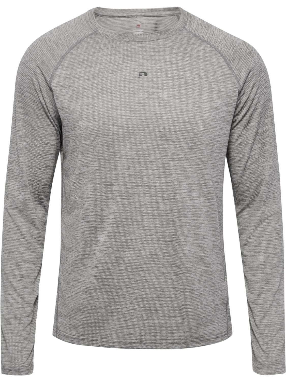nwlACTIVE T-SHIRT L/S, GRAY CONTOURS, packshot