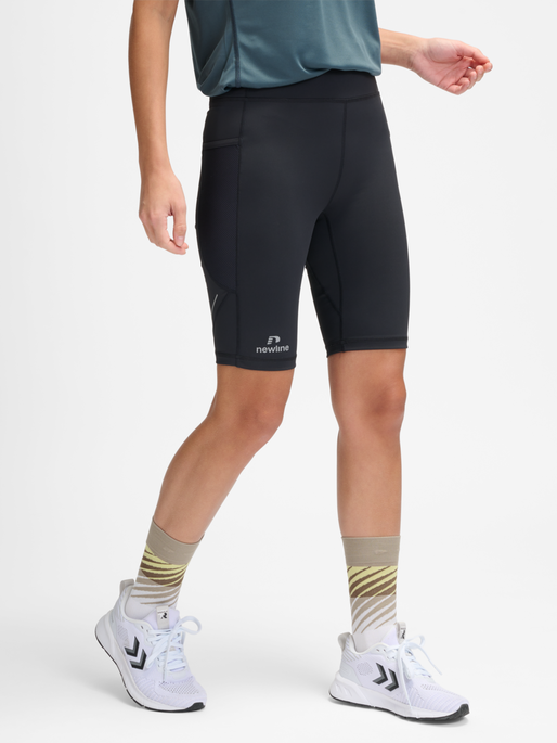 nwlRACE HW POCKET TIGHT SHORTS W, BLACK, model