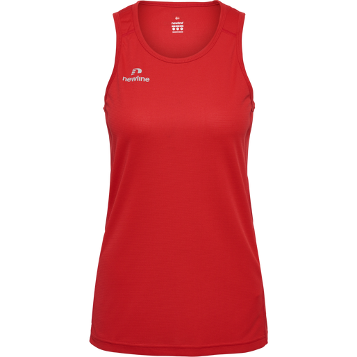 WOMEN'S ATHLETIC RUNNING SINGLET, TANGO RED, packshot