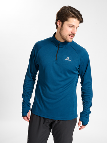 nwlPHOENIX 1/2 ZIP L/S male, MAJOLICA BLUE, model